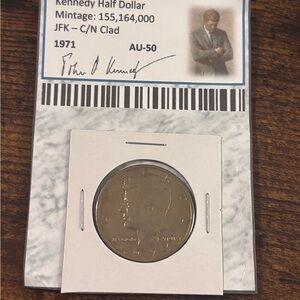 1971 / KENNEDY HALF DOLLAR - [JFK HALF] (CLAD) AU